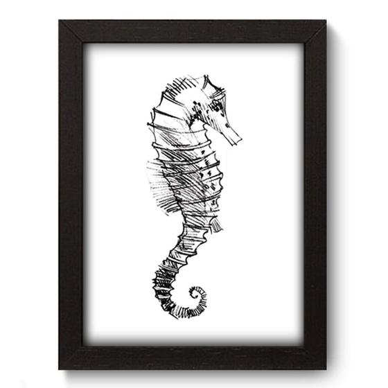 Quadro Decorativo - Cavalo Marinho - 19cm x 25cm - 021qdkp Menor preço em Quadro Decorativo - Cavalo Marinho - 19cm x 25cm - 021qdkp