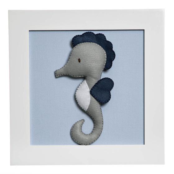 Imagem de Quadro Decorativo Cavalo Marinho Quarto Bebê Infantil Menino