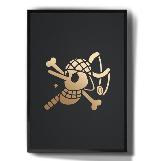 Imagem de Quadro Decorativo Caveira Pirata Ussop One Piece Arte