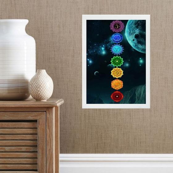 Imagem de Quadro Decorativo Chakras - Universo 33x24cm