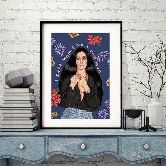 Imagem de Quadro Decorativo Cher - I Said Mon... 60X48Cm