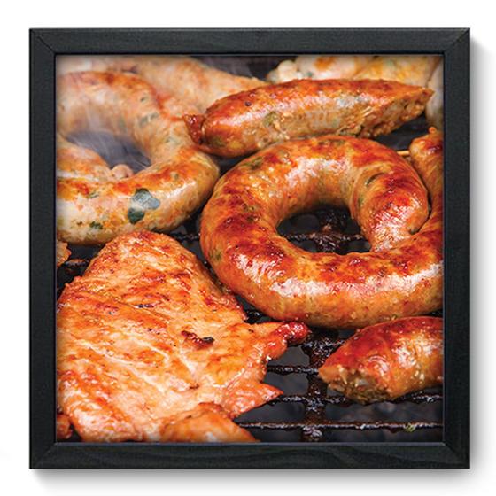 Imagem de Quadro Decorativo - Churrasco - 33cm x 33cm - 159qdcp