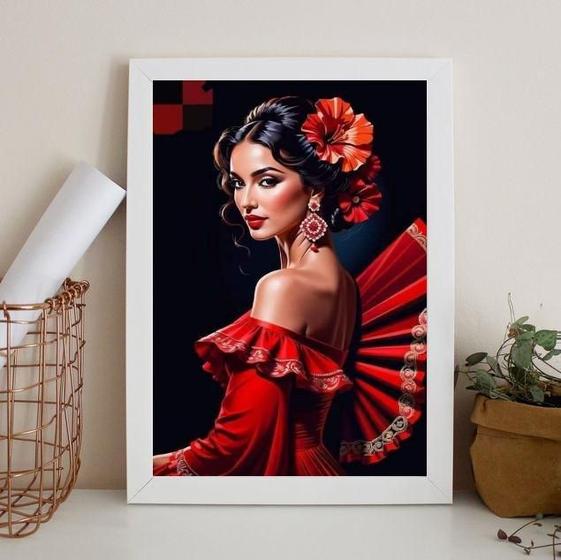 Imagem de Quadro Decorativo Cigana Pombagira 33X24Cm