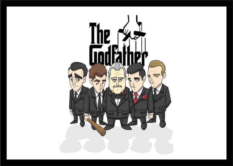 Imagem de Quadro Decorativo Cinema O Poderoso Chefão The Godfather Filmes Quartos Salas Com Moldura RC011