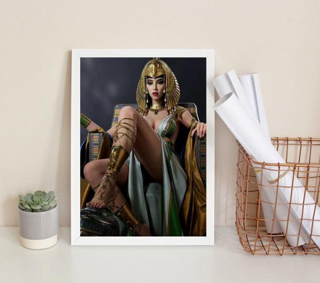 Imagem de Quadro Decorativo Cleopatra - Arquétipo 33X24Cm - Com Vidro