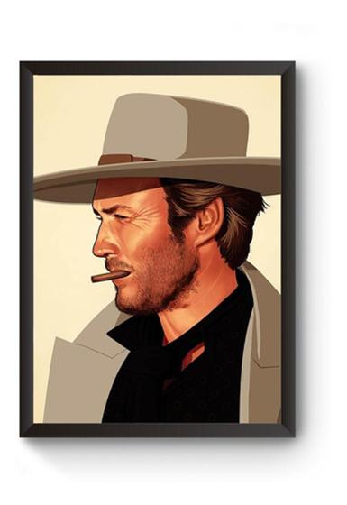 Imagem de Quadro Decorativo Clint Eastwood