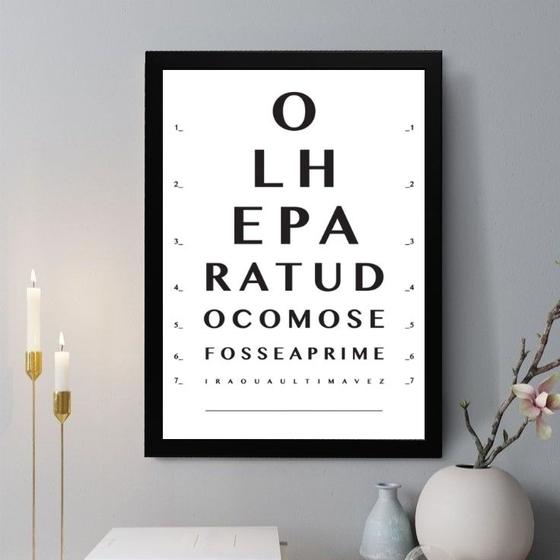 Imagem de Quadro Decorativo Como se Fosse a Primeira e Ultima Vez 45x34cm - com vidro