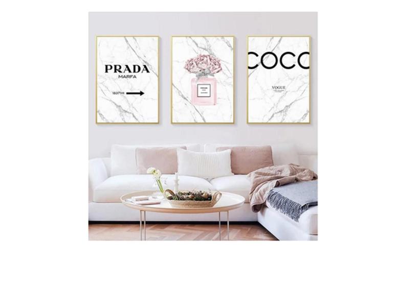 Imagem de Quadro Decorativo Composição Trio coco moda"