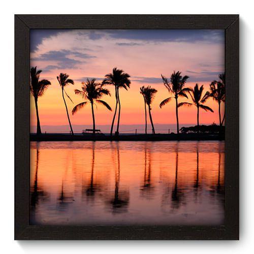 Imagem de Quadro Decorativo - Coqueiros - 22cm x 22cm - 078qnpap