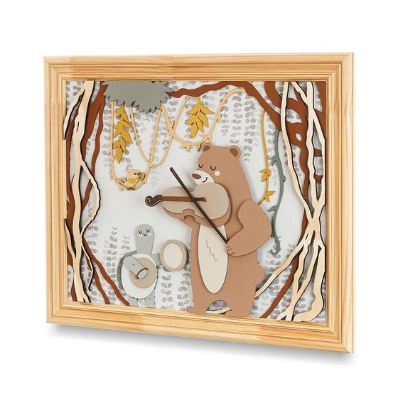 Imagem de  Quadro Decorativo Coração de Mãe para Quarto Infantil Música