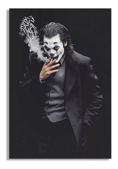 Imagem de Quadro Decorativo Coringa De Terno Mafioso Mosaico Sala Quarto Escritório