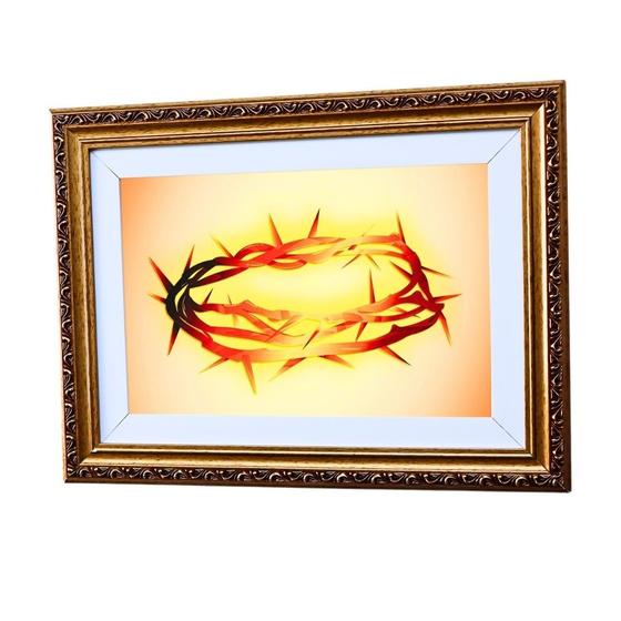 Imagem de Quadro Decorativo Coroa Espinhos Amarela A3 - FR194 Luxo