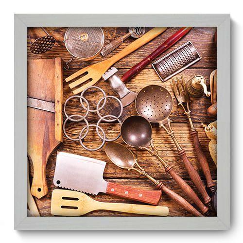 Menor preço em Quadro Decorativo - Cozinha - 33cm x 33cm - 263qdcb