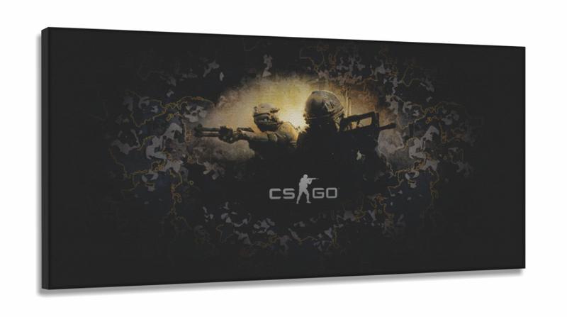 Imagem de Quadro Decorativo CS GO 130x60  em Tecido Canvas