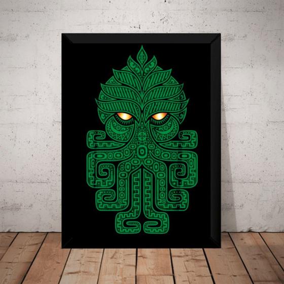 Imagem de Quadro Decorativo Cthulhu Arte H. P. Lovecraft Terror Horror