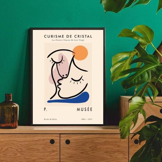 Imagem de Quadro Decorativo Cubismo Matisse 45x34cm - Moldura Preta