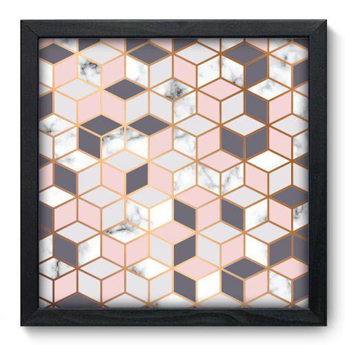 Imagem de Quadro Decorativo - Cubos - 33cm x 33cm - 113qnabp