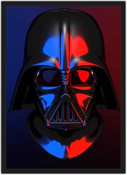 Imagem de Quadro Decorativo Darth Vader Star Wars Super Heróis Geek Decorações Com Moldura G10