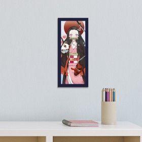 Imagem de Quadro Decorativo Demon Slayer Metal 10X26