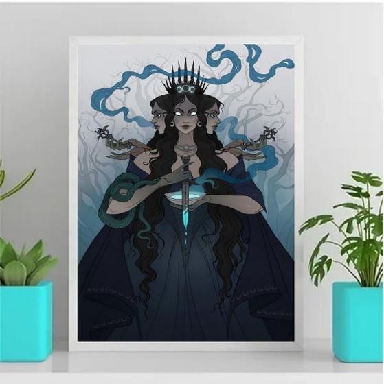 Imagem de Quadro Decorativo Deusa Hecate 24x18cm