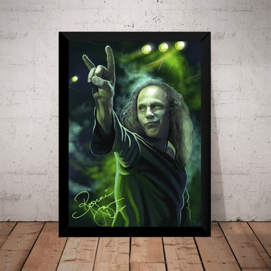 Imagem de Quadro Decorativo Dio Black Sabbath Banda Metal Arte Rock