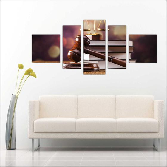 Quadro Decorativo Direito Escritórios De Advocacias Advogados 5 Peças T4 Menor preço em Quadro Decorativo Direito Escritórios De Advocacias Advogados 5 Peças T4