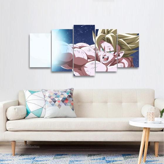 Imagem de Quadro decorativo Dragon Ball Goku Para Quarto 125x60