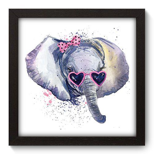 Quadro Decorativo - Elefante - 22cm x 22cm - 074qdsp Menor preço em Quadro Decorativo - Elefante - 22cm x 22cm - 074qdsp