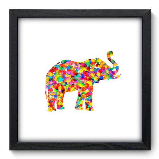 Imagem de Quadro Decorativo - Elefante - 33cm x 33cm - 302qdsp