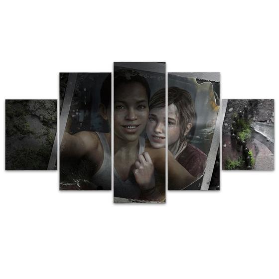 Imagem de Quadro Decorativo em Mosaico MDF The Last of Us Riley e Ellie