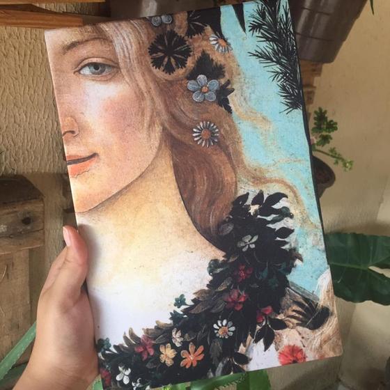 Imagem de Quadro decorativo em tela. Rosto da Flora, releitura Botticelli