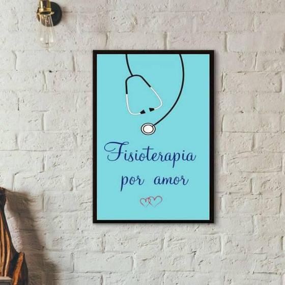 Imagem de Quadro Decorativo Enfermagem Por Amor 45X34Cm Moldura Preta