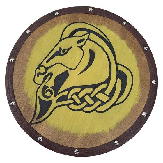 Quadro Decorativo Escudo Viking Whiterun - Whiterun Skyrim - Tenda Medieval Imagem de Quadro Decorativo Escudo Viking Whiterun - Whiterun Skyrim