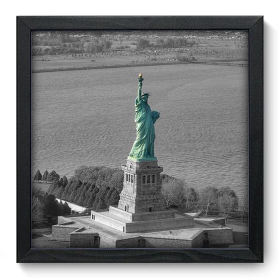 Quadro Decorativo - Estátua da Liberdade - 33cm x 33cm - 018qdmp Menor preço em Quadro Decorativo - Estátua da Liberdade - 33cm x 33cm - 018qdmp