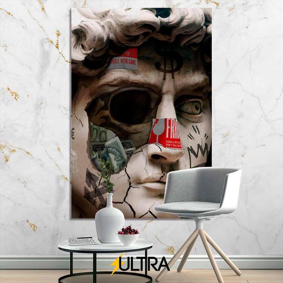 Imagem de Quadro Decorativo Estátua Grega Aesthetic 90x60cm - Caça e Natureza para Quartos de Aventureiros