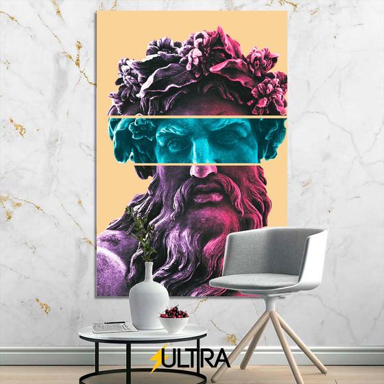 Imagem de Quadro Decorativo Estátua Grega Aesthetic 90x60cm - Cura e Saúde para Consultórios Médicos