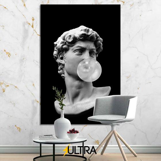 Imagem de Quadro Decorativo Estátua Grega Aesthetic 90x60cm - Filho do Mar para Salas de Descanso