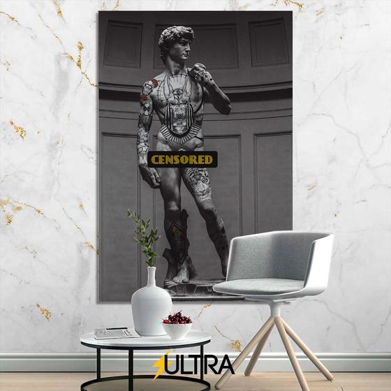 Imagem de Quadro Decorativo Estátua Grega Aesthetic 90x60cm Força e Beleza