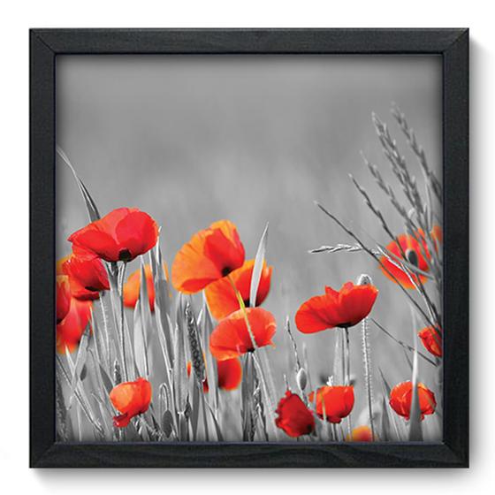 Imagem de Quadro Decorativo - Flores - 33cm x 33cm - 066qdfp