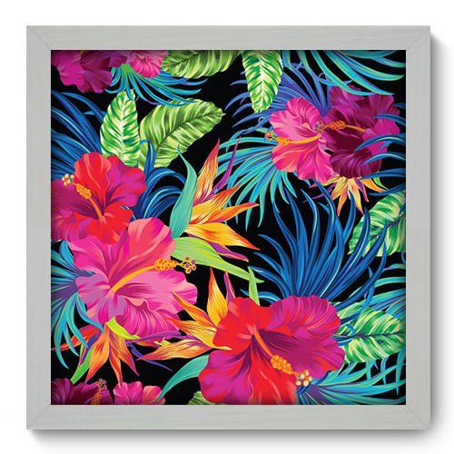 Imagem de Quadro Decorativo - Flores - 33cm x 33cm - 135qdfb