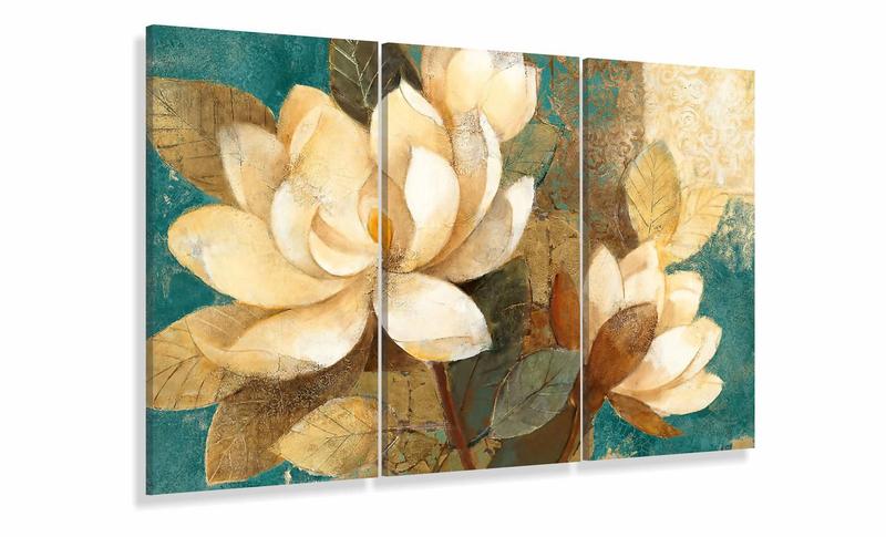 Imagem de Quadro Decorativo Flores Abstratas 105x65