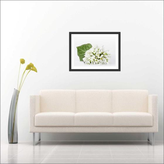 Imagem de Quadro Decorativo Flores Salas Decorações Com Moldura