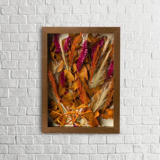 Imagem de Quadro Decorativo Flores Secas Arapuama 21x30