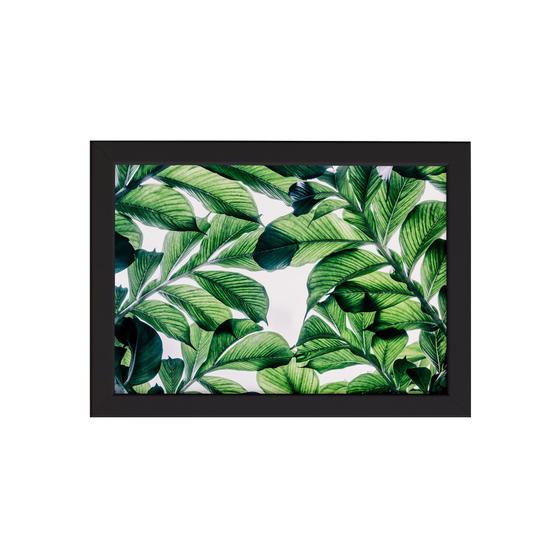 Imagem de Quadro Decorativo Folhagem Folha 3 Moldura Preta 33x43cm