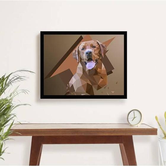 Imagem de Quadro Decorativo Fotografia Labrador 34x23Cm