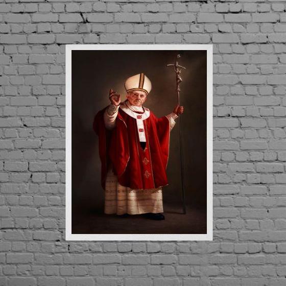 Imagem de Quadro Decorativo Fotografia Papa Francisco 45x34cm - com vidro