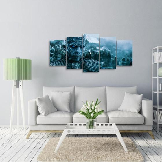 Imagem de Quadro decorativo Game Of Thrones 5 Peças Rei da Noite