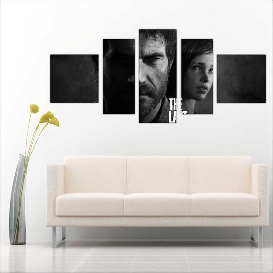 Quadro Decorativo Game The Last of Us Mosaico 5 Peças Salas Quartos TT1 Menor preço em Quadro Decorativo Game The Last of Us Mosaico 5 Peças Salas Quartos TT1