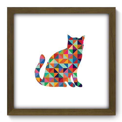 Imagem de Quadro Decorativo - Gato - 33cm x 33cm - 263qdsm