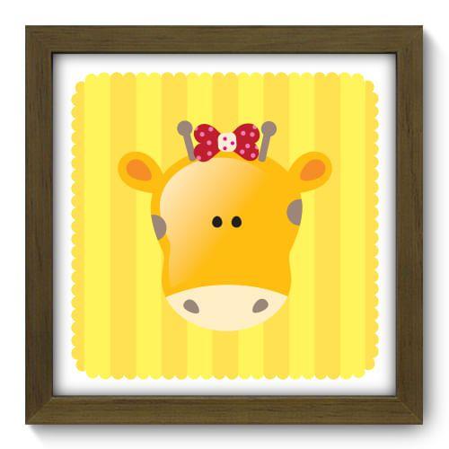 Imagem de Quadro Decorativo - Girafa - 22cm x 22cm - 022qdbm